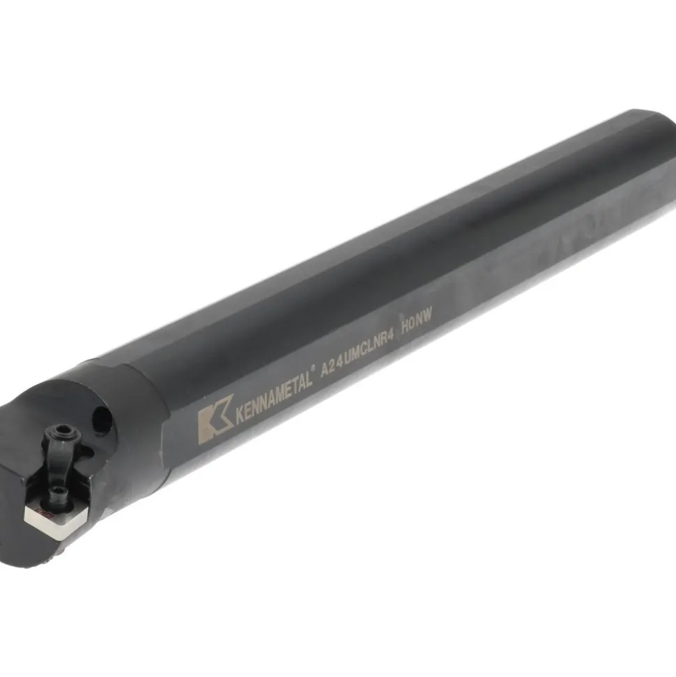 Indexable Boring Bar: A24UMCLNR4, 44.70 mm Min Bore, Right Hand, 38.10 mm Shank Dia, -5.000 deg Lead Angle, Steel