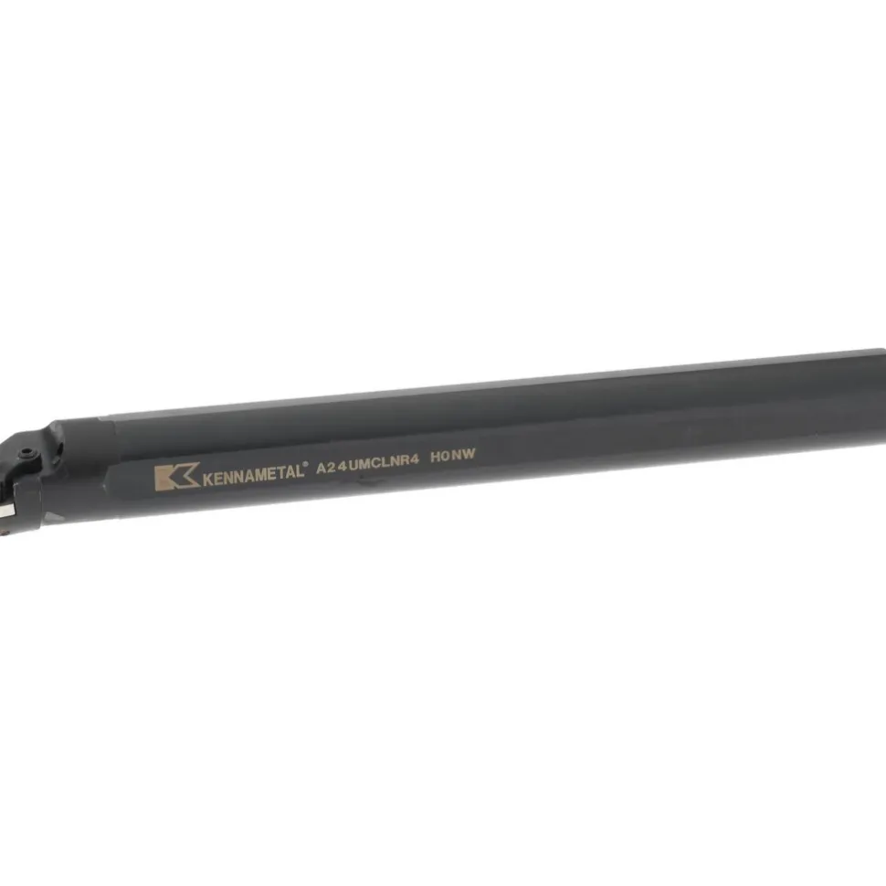 Indexable Boring Bar: A24UMCLNR4, 44.70 mm Min Bore, Right Hand, 38.10 mm Shank Dia, -5.000 deg Lead Angle, Steel
