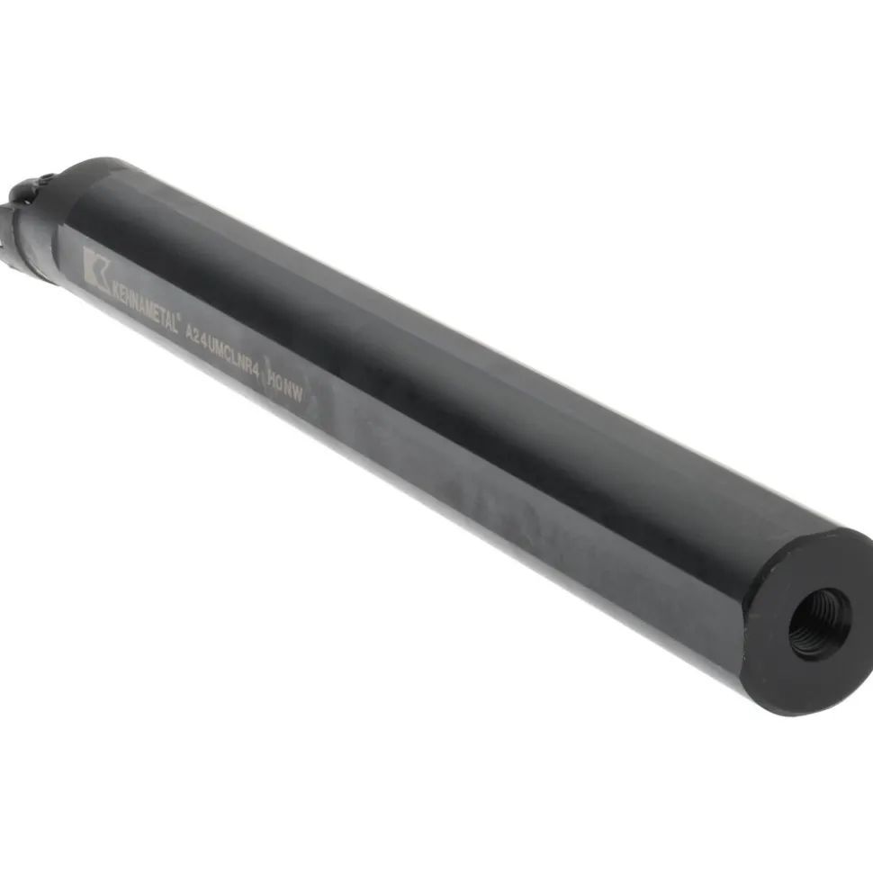 Indexable Boring Bar: A24UMCLNR4, 44.70 mm Min Bore, Right Hand, 38.10 mm Shank Dia, -5.000 deg Lead Angle, Steel