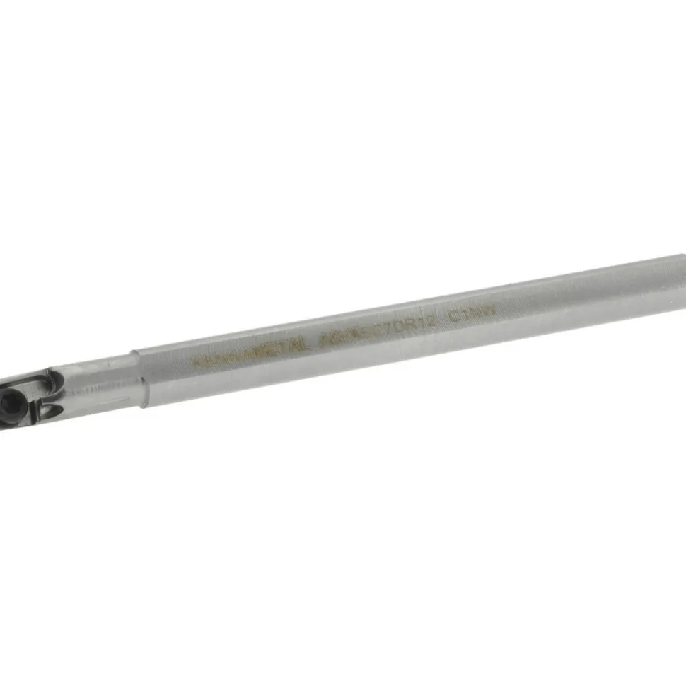 Indexable Boring Bar: A03XSC7DR12, 0.1800" Min Bore, Right Hand, 7.000 deg Lead Angle, Steel