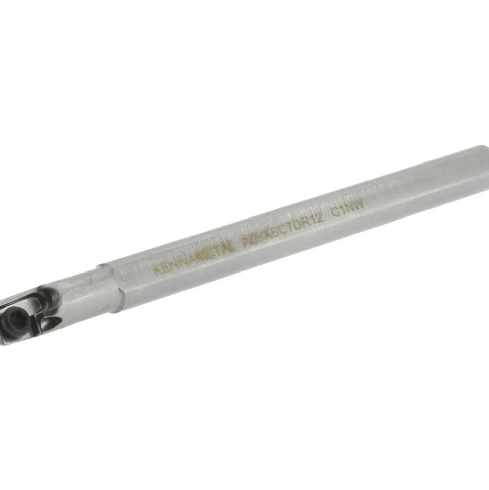 Indexable Boring Bar: A03XSC7DR12, 0.1800" Min Bore, Right Hand, 7.000 deg Lead Angle, Steel