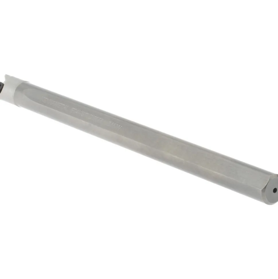 Indexable Boring Bar: E04HSTLDR128, 0.3000" Min Bore, Right Hand, 5.000 deg Lead Angle, Solid Carbide (Shank) & Steel (Head)