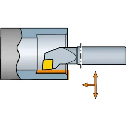 Indexable Boring Bar: E06M-SCLCR2, 12.20 mm Min Bore, Right Hand, 9.53 mm Shank Dia, 0.000 deg Lead Angle, Solid Carbide