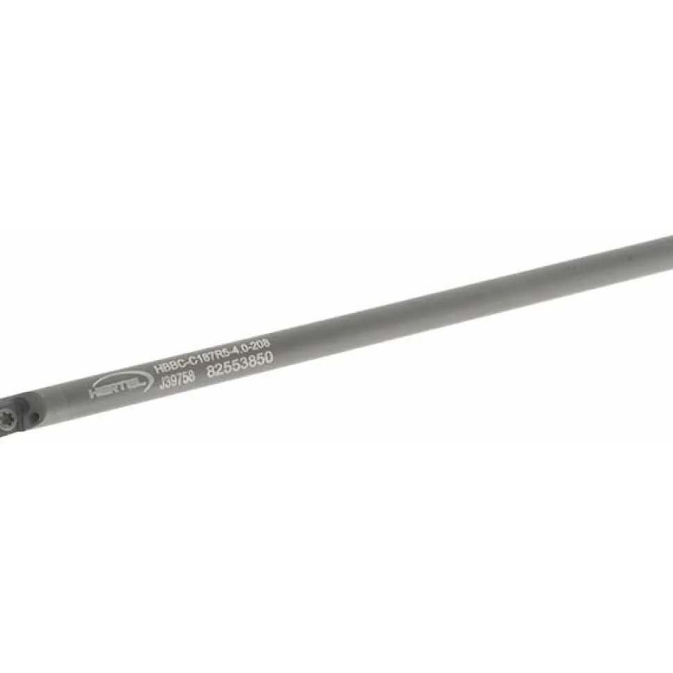 Indexable Boring Bar: HBBC-C187R5-4.0-208, 0.2080" Min Bore, Right Hand, Solid Carbide
