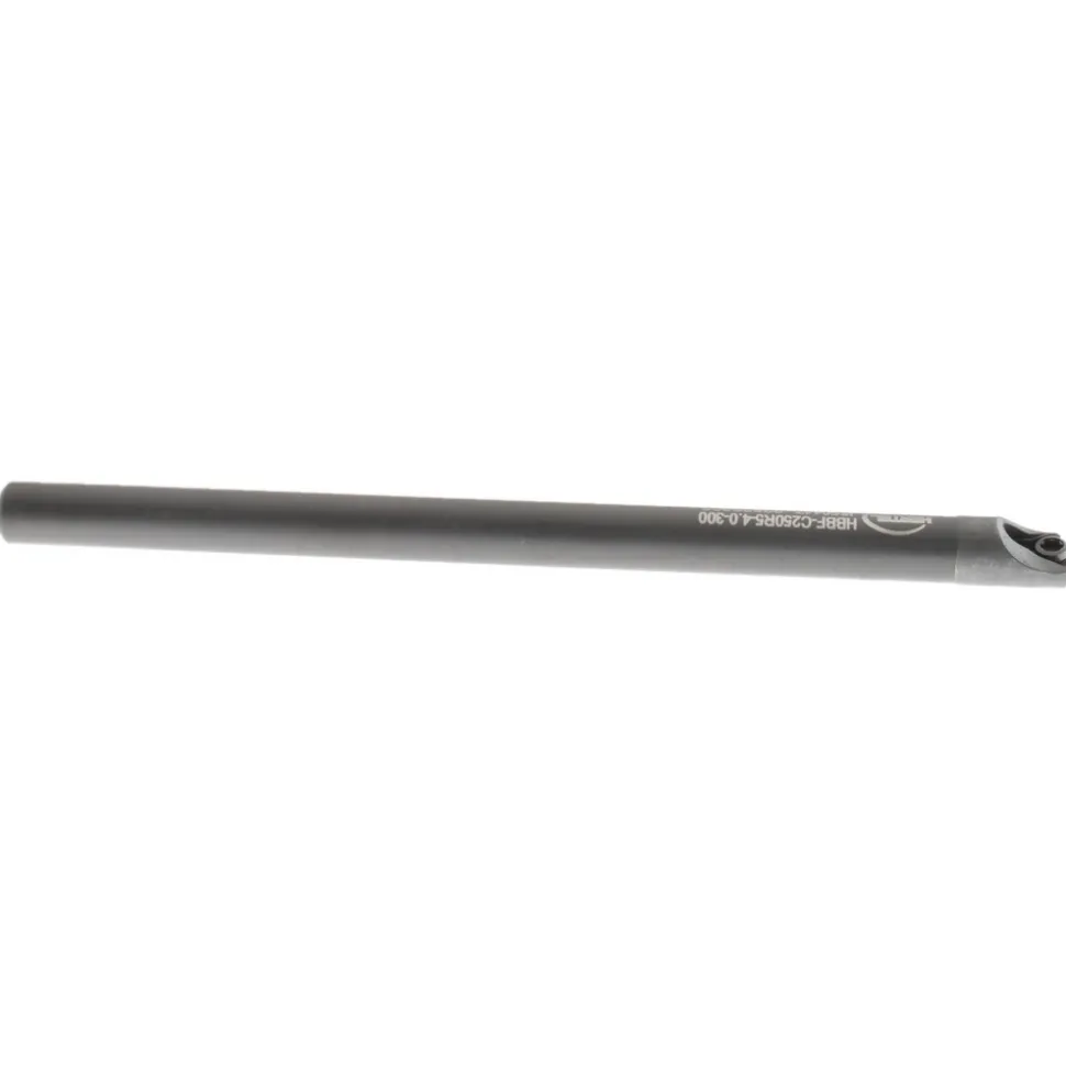 Indexable Boring Bar: HBBF-C250R5-4.0-300, 0.3000" Min Bore, Right Hand, Solid Carbide