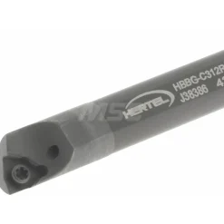 Indexable Boring Bar: HBBG-C312R3-6.0-.347, 0.3470" Min Bore, Right Hand, Solid Carbide
