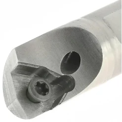 Indexable Boring Bar: HBBQ-S375R3-5.0-.415, 0.4150" Min Bore, Right Hand, Steel