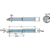 Indexable Boring Bar: MB-E0500-12-07, 1/2" Min Bore, 1/2" Shank Dia, Solid Carbide