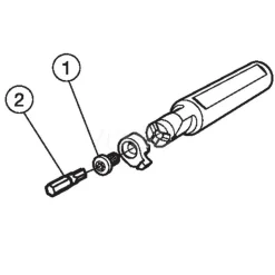 Indexable Boring Bar: MB-E0500-12-07, 1/2" Min Bore, 1/2" Shank Dia, Solid Carbide