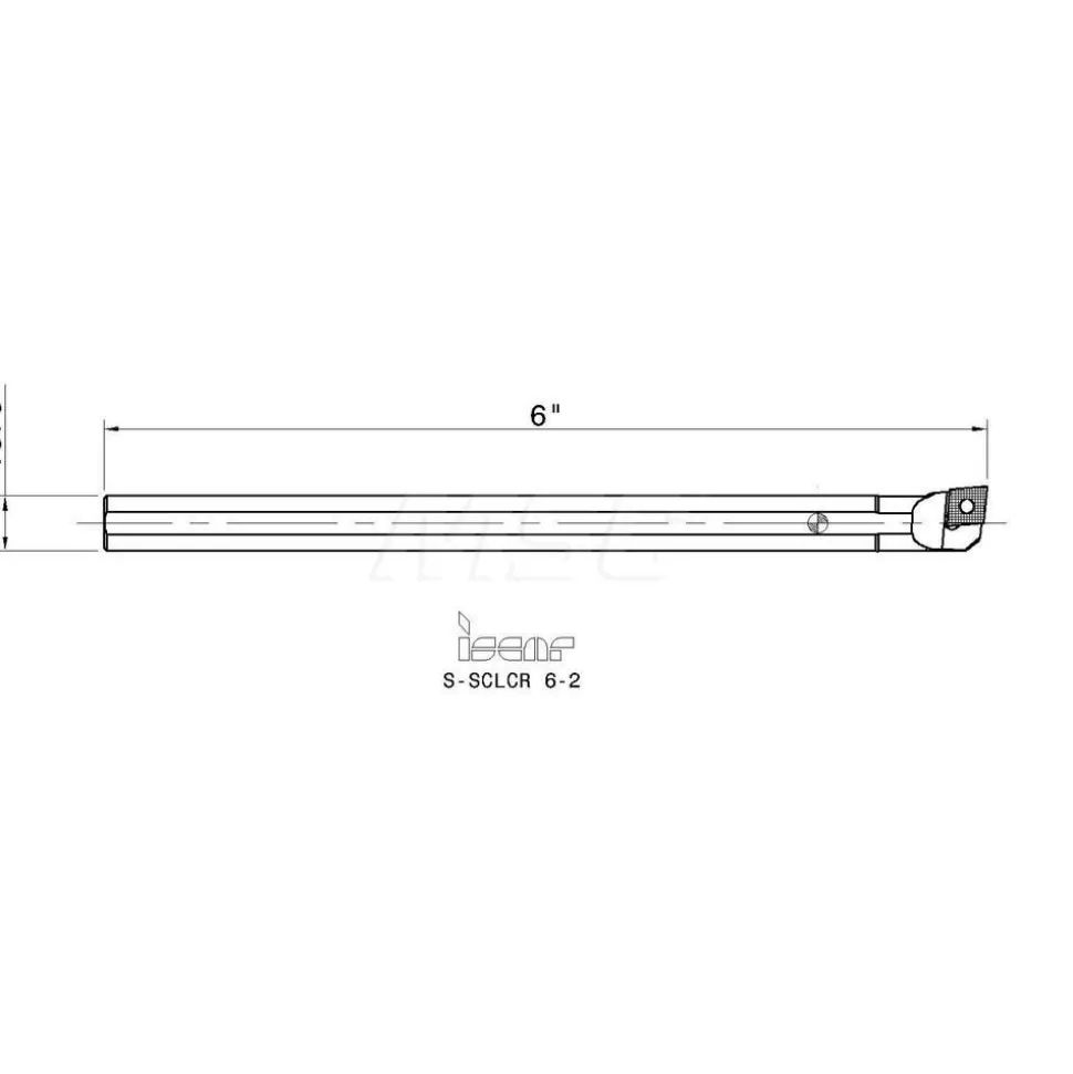 Indexable Boring Bar: S-SCLCR, 0.4490" Min Bore, Right Hand