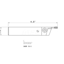 Indexable Cutoff Toolholder: 0.79