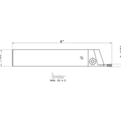Indexable Cutoff Toolholder: 0.79