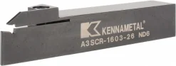 Indexable Cutoff Toolholder: 26 mm Max Depth of Cut, 2.44" Max Workpiece Dia, Right Hand