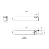 Indexable Cutoff Toolholder: 0.36" Max Depth of Cut, 0.11" Min Insert Width, Right Hand
