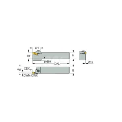 Indexable Cutoff Toolholder: 0.36