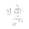 Indexable Grooving Blade: 1.1811" High, Neutral, 0.0748" Min Width