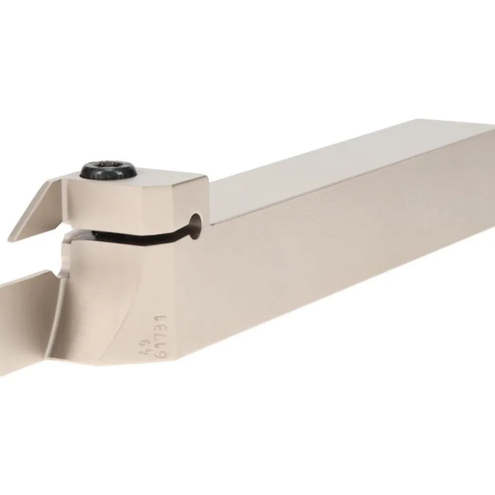Indexable Grooving-Cutoff Toolholder: DGTL 19B-2D35, 0.075 to 0.098" Groove Width, 0.689" Max Depth of Cut, Left Hand
