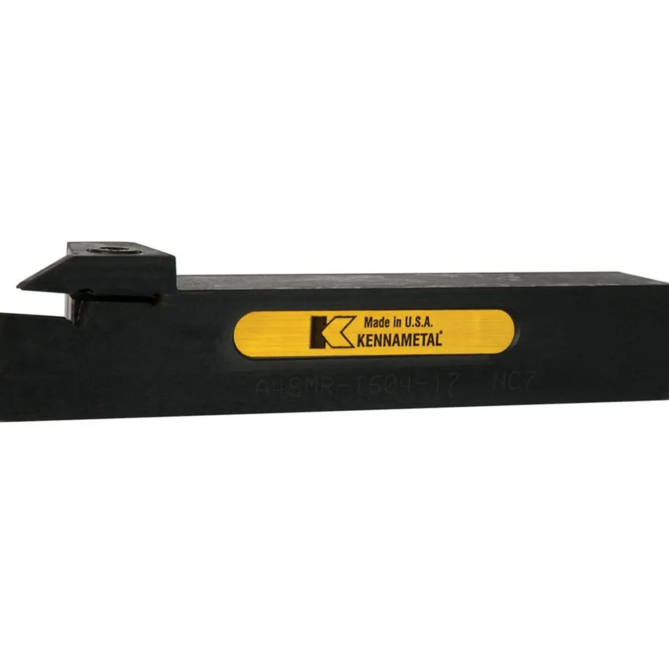 Indexable Grooving-Cutoff Toolholder: A4SMR160417, 4 mm Min Groove Width, 17 mm Max Depth of Cut, Right Hand