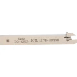 Indexable Grooving-Cutoff Toolholder: DGTL 12.7B 2D24SH, 0.075 to 0.098" Groove Width, 0.95 mm Max Depth of Cut, Left Hand