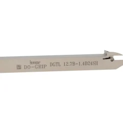 Indexable Grooving-Cutoff Toolholder: DGTL-12.7B-1.4D24SH, 0.055 to 0.055" Groove Width, Left Hand