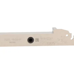 Indexable Grooving-Cutoff Toolholder: TGTL19-3JHP, 2.8 to 3.5 mm Groove Width, 22.22 mm Max Depth of Cut, Left Hand