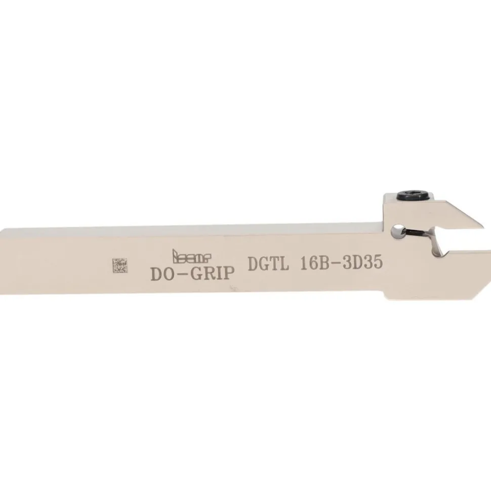 Indexable Grooving-Cutoff Toolholder: DGTL 16B-3D35, 3 to 3.18 mm Groove Width, 16 mm Max Depth of Cut, Left Hand