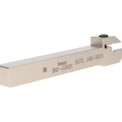 Indexable Grooving-Cutoff Toolholder: DGTL 16B-3D35, 3 to 3.18 mm Groove Width, 16 mm Max Depth of Cut, Left Hand