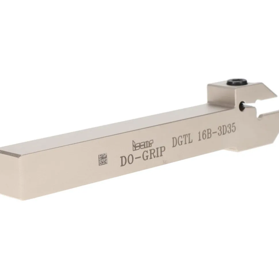 Indexable Grooving-Cutoff Toolholder: DGTL 16B-3D35, 3 to 3.18 mm Groove Width, 16 mm Max Depth of Cut, Left Hand