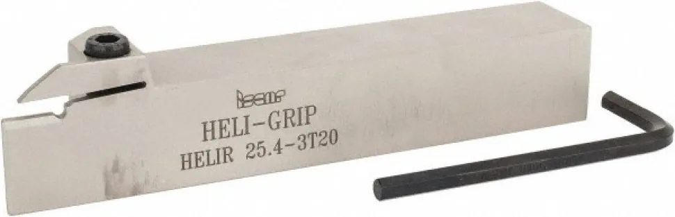 Indexable Grooving Toolholder: HELIR 25.4-3T20, External, Right Hand, 1.76" Max Workpiece Dia