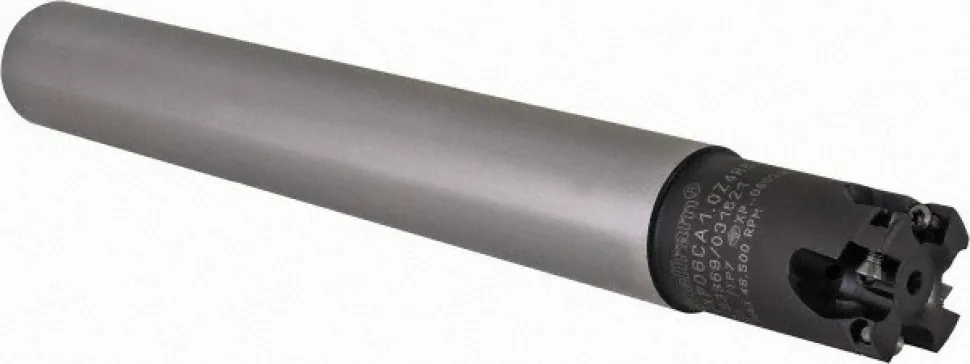 Indexable High-Feed End Mill: C7792VXP06CA1.0Z4R6.1, Straight Shank