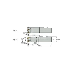 Indexable High-Feed End Mill: FFEWXD1.0033.0W1.0005, 1