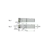 Indexable High-Feed End Mill: FFEWXD0.7531.5W0.7504, 3/4" Cut Dia, 3/4" Shank Dia, Weldon Flat Shank