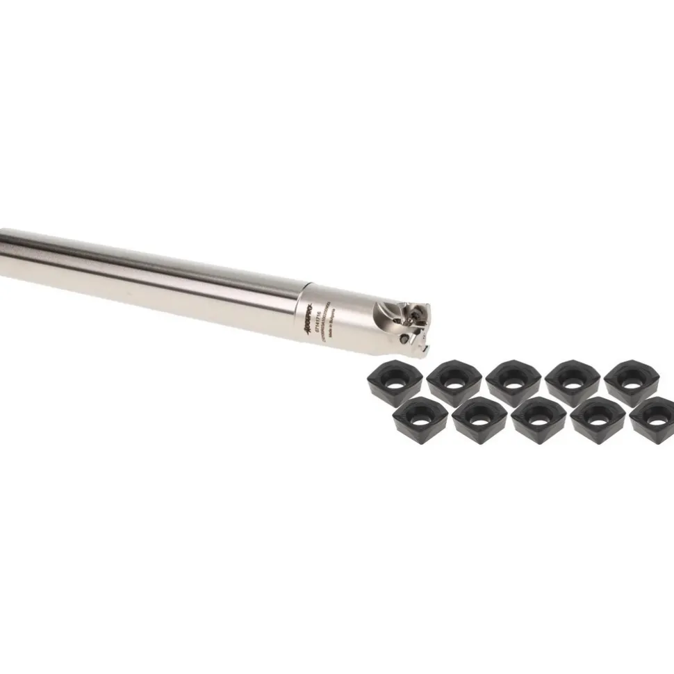 Indexable High-Feed End Mill: 11PC 07141716&ACP30M, Straight Shank