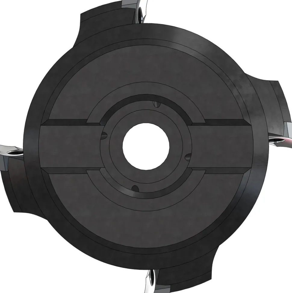 Indexable High-Feed End Mill: 2-1/2X3/8X2-1/2", Straight Shank