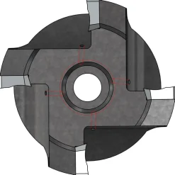 Indexable High-Feed End Mill: 2-1/2X3/8X2-1/2