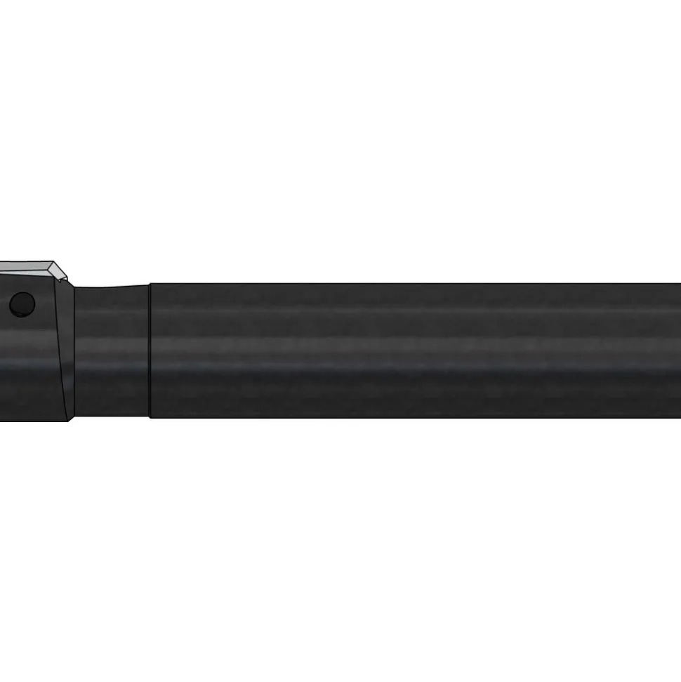 Indexable High-Feed End Mill: 1X3/4X3/8X1", Cylindrical Shank