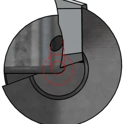 Indexable High-Feed End Mill: 1X3/4X3/8X1