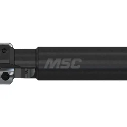 Indexable High-Feed End Mill: 1-1/4X1X3/8X4", Cylindrical Shank