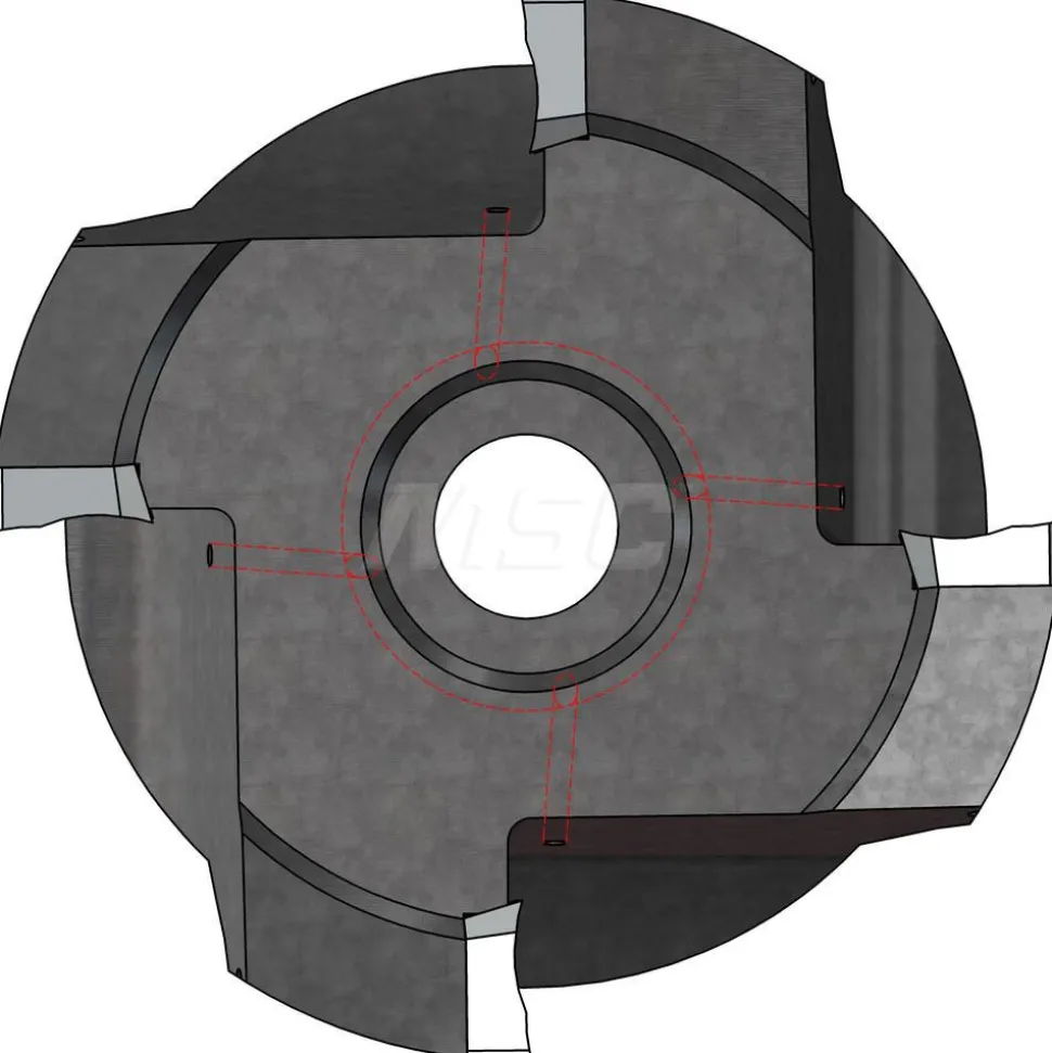 Indexable High-Feed End Mill: 3X1X3/8", 76.20 mm Cut Dia