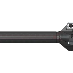 Indexable High-Feed End Mill: 2X3/4X3/8X2", Cylindrical Shank