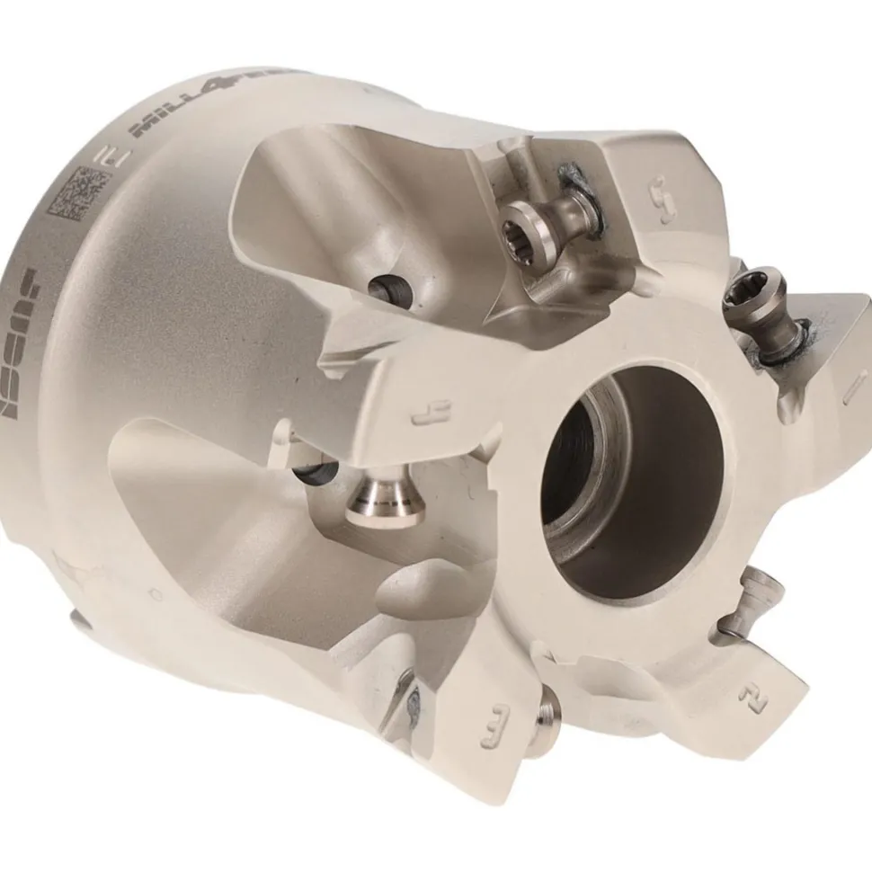 Indexable High-Feed Face Mill: 1.136 to 2" Cut Dia, 0.75" Arbor Hole