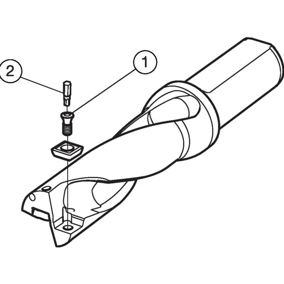 Indexable Insert Drill: A880-D0750LX25-03, 19.05 mm Max Dia, 3xD