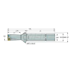 Indexable Insert Drill: DR0625-1250-075-05-2DN, 5/8