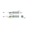 Indexable Insert Drill: DRMFI08R2.25D050A04, 0.3150" Max Dia, 0.7100" Max Depth, 2.25xD, 0.5000" Shank Dia