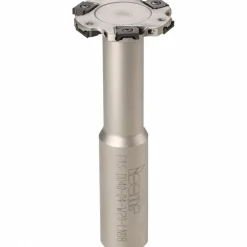 Indexable Slotting Cutter: 1/8" Cutting Width, 2" Cutter Dia, Weldon Connection, 0.6250" Depth of Cut, 3/4" Shank Dia, 4.1250" Shank Length, Right Hand