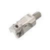 Indexable Square-Shoulder End Mill: R217.69-01.0012RE123AN, 1" Cut Dia, 0.433" Max Depth of Cut, M12 Modular Connection Shank