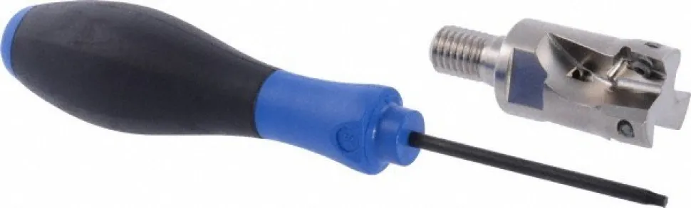 Indexable Square-Shoulder End Mill: R217.69-01.0012RE123AN, 1" Cut Dia, 0.433" Max Depth of Cut, M12 Modular Connection Shank