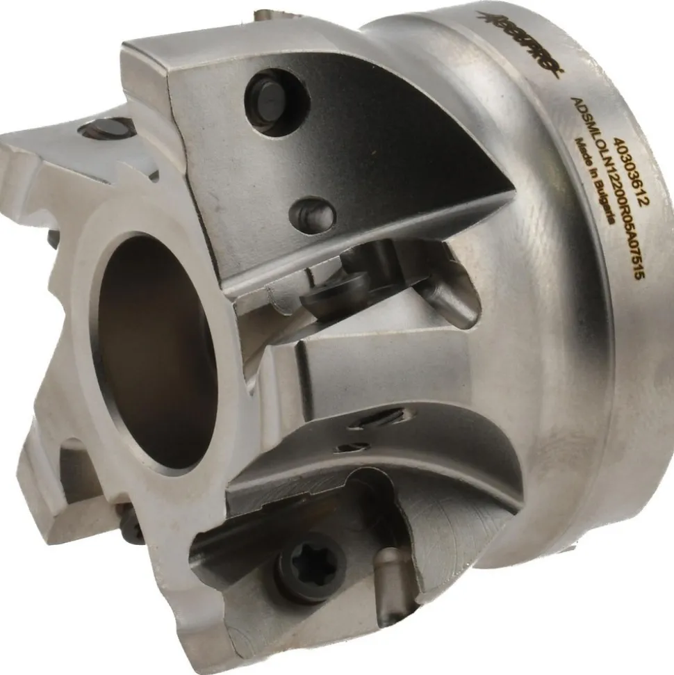 Indexable Square-Shoulder Face Mill: ADSMLOLN12200R05A07515, 2'' Cut Dia, 0.7500" Arbor Hole Dia, 0.4700" Max Cutting Depth