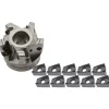 Indexable Square-Shoulder Face Mill: 11PC 40303612&ACP35M, 2'' Cut Dia, 0.7500" Arbor Hole Dia, 0.4724" Max Cutting Depth