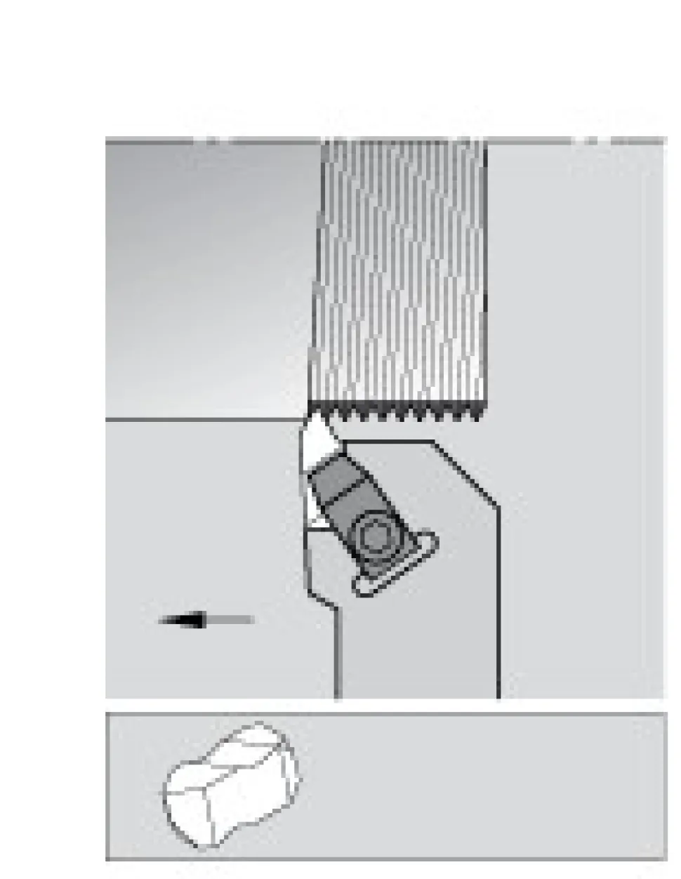 Indexable Threading Toolholder: Internal & External, Left Hand, 1 x 1" Shank